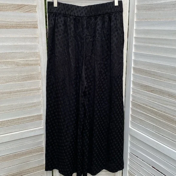 Madewell Huston Drapey Jacquard Pull-on Crop Pants.  Size Medium - Picture 7 of 12